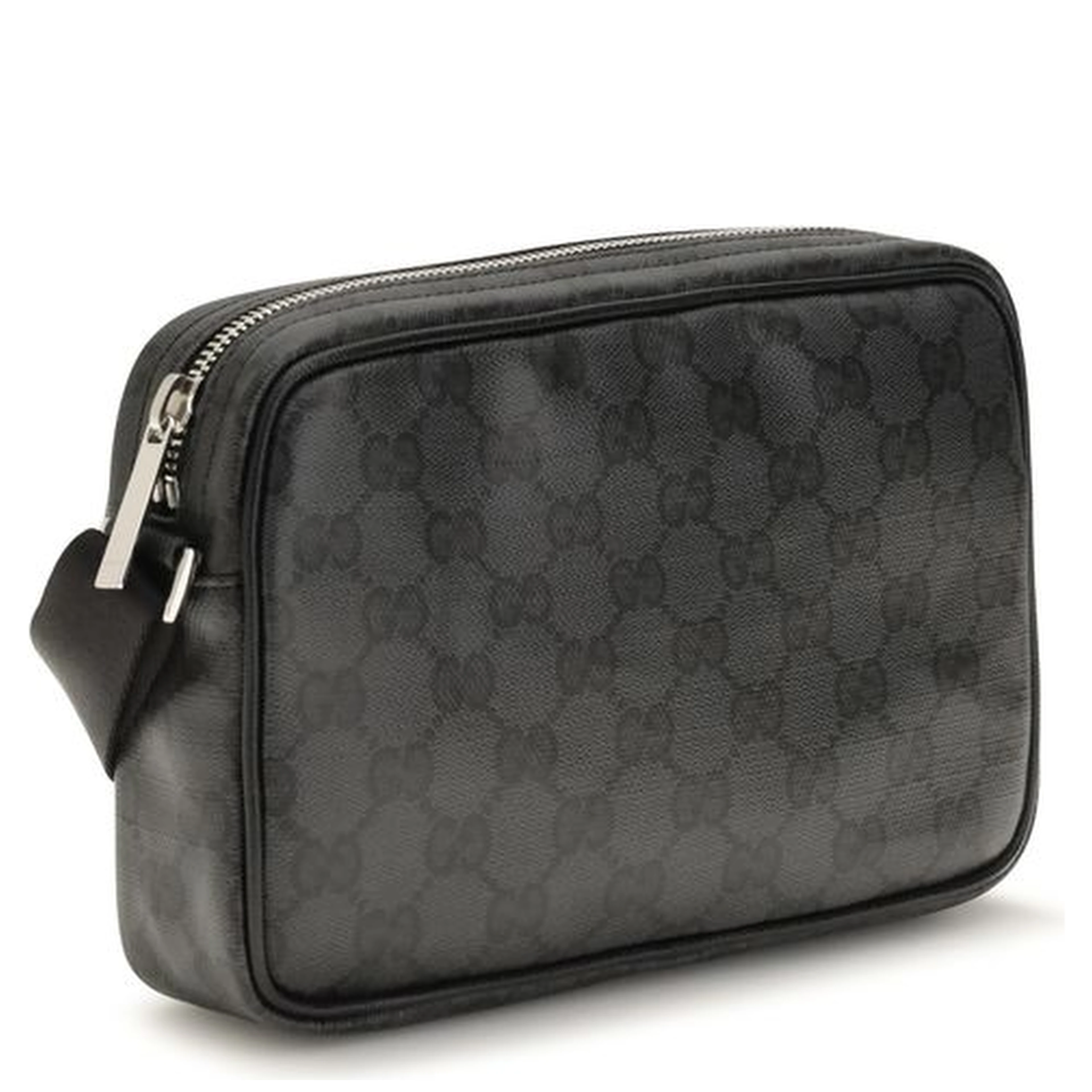Black Fabric Shoulder Bag