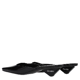 Black Leather Flat Sandals