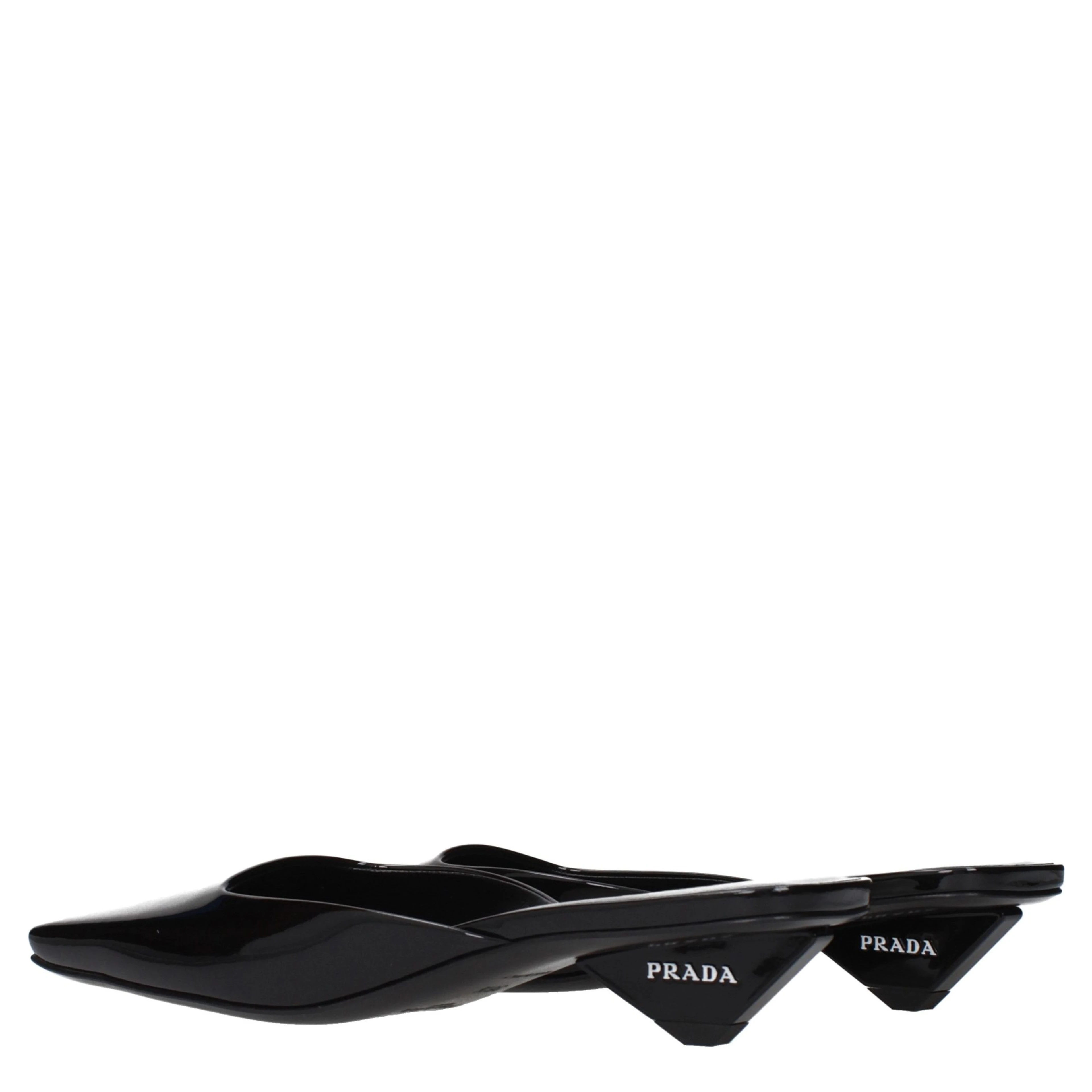 Black Leather Flat Sandals