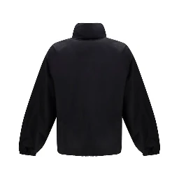 Black Cotton Full-Length Jacket