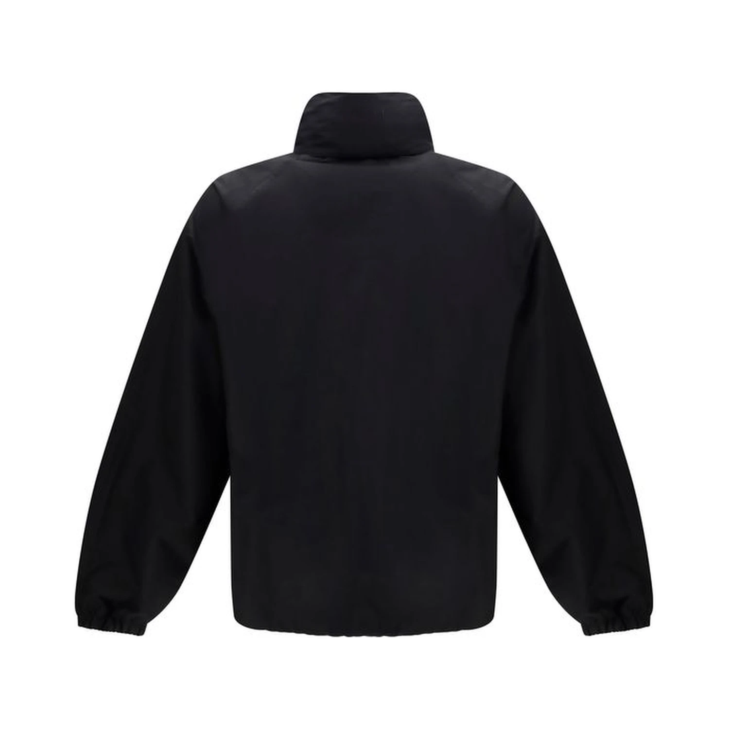 Black Cotton Full-Length Jacket