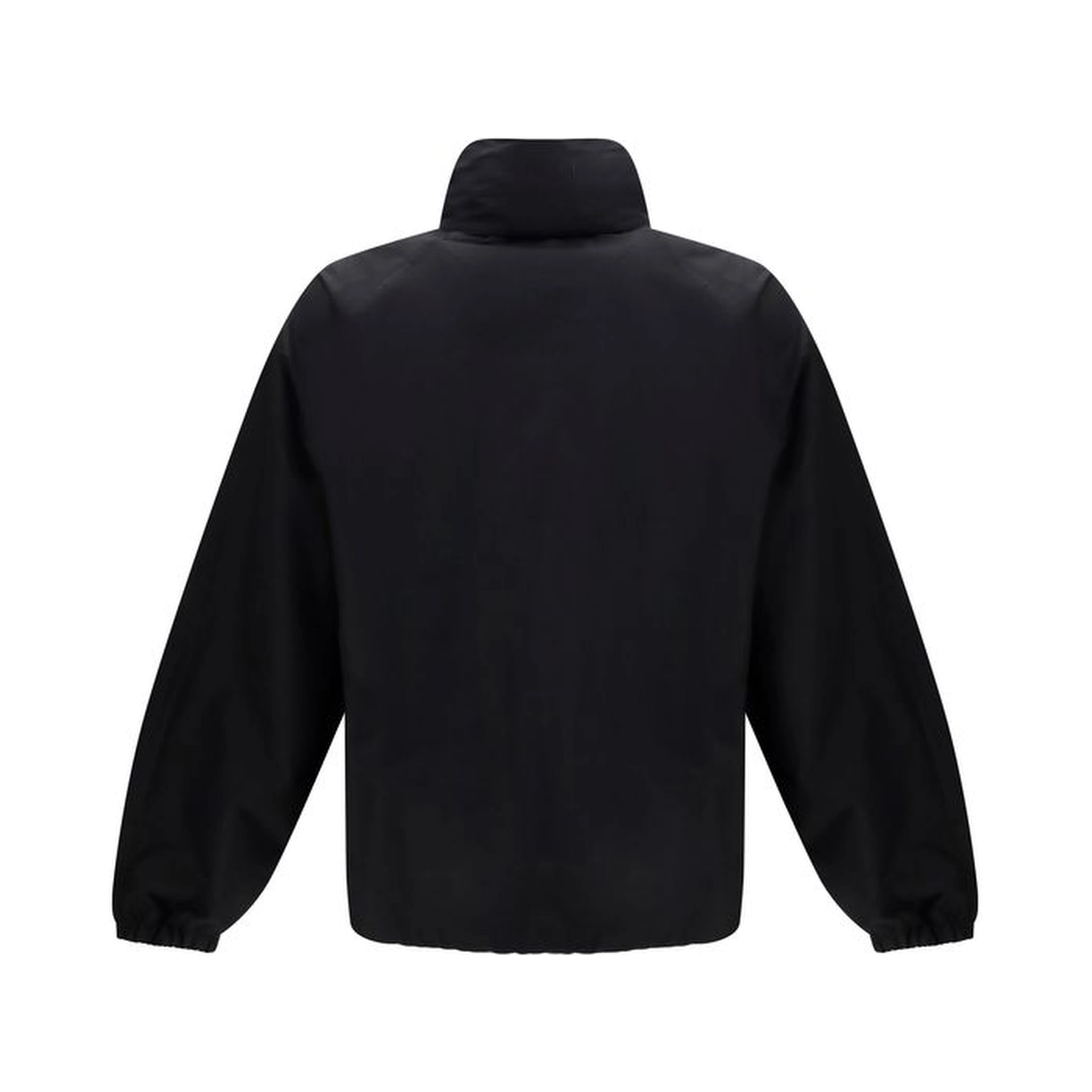 Black Cotton Full-Length Jacket