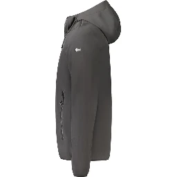 Black Polyester Men's Jacket