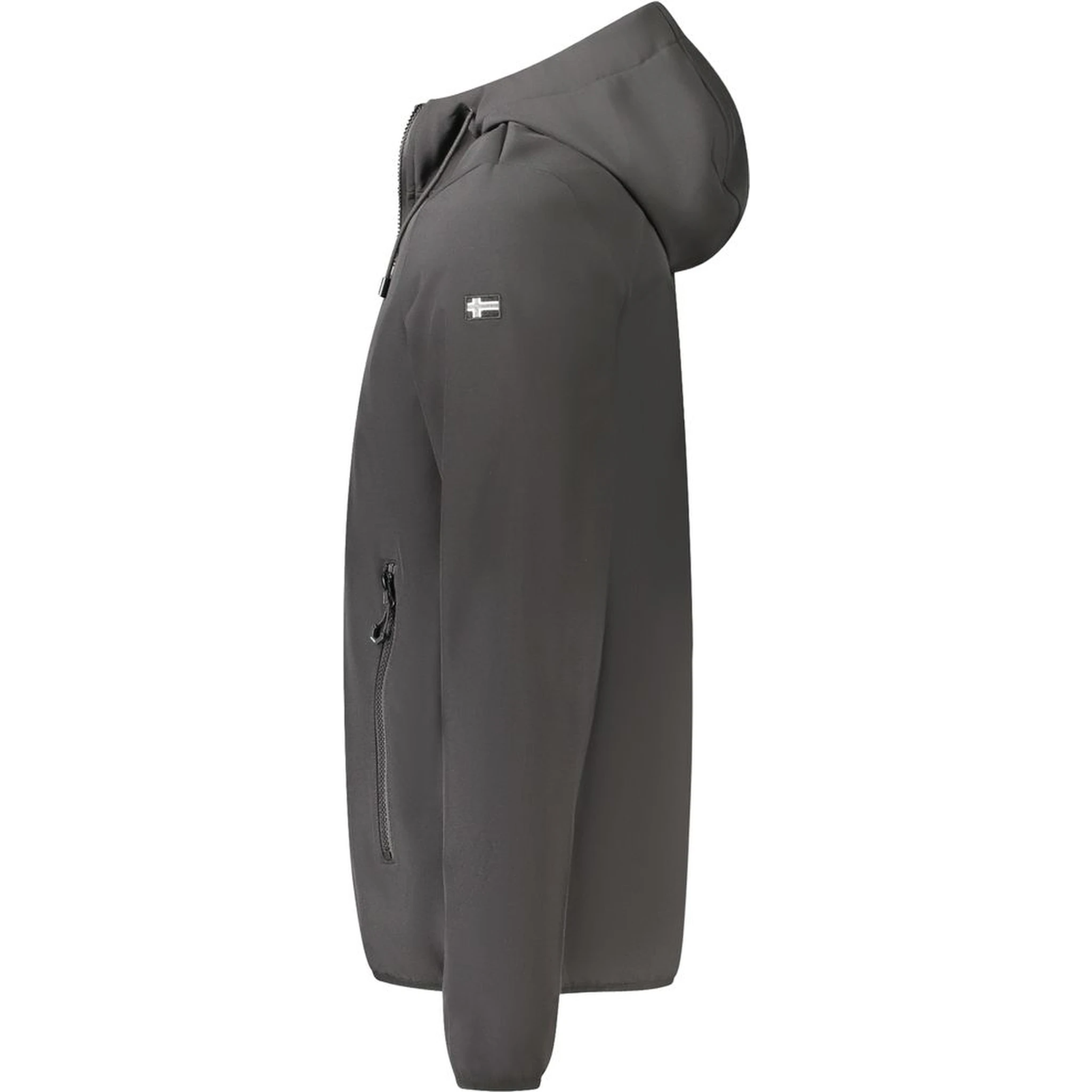 Black Polyester Men's Jacket