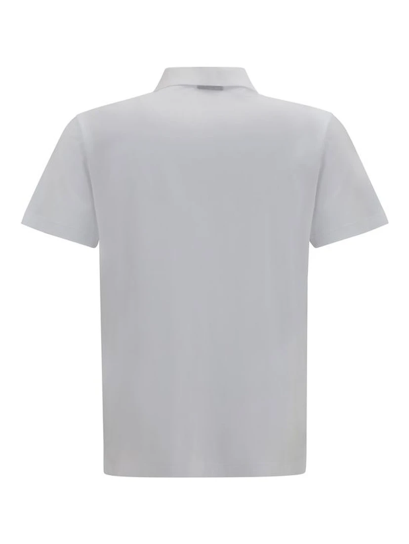 White Cotton Polo Shirt