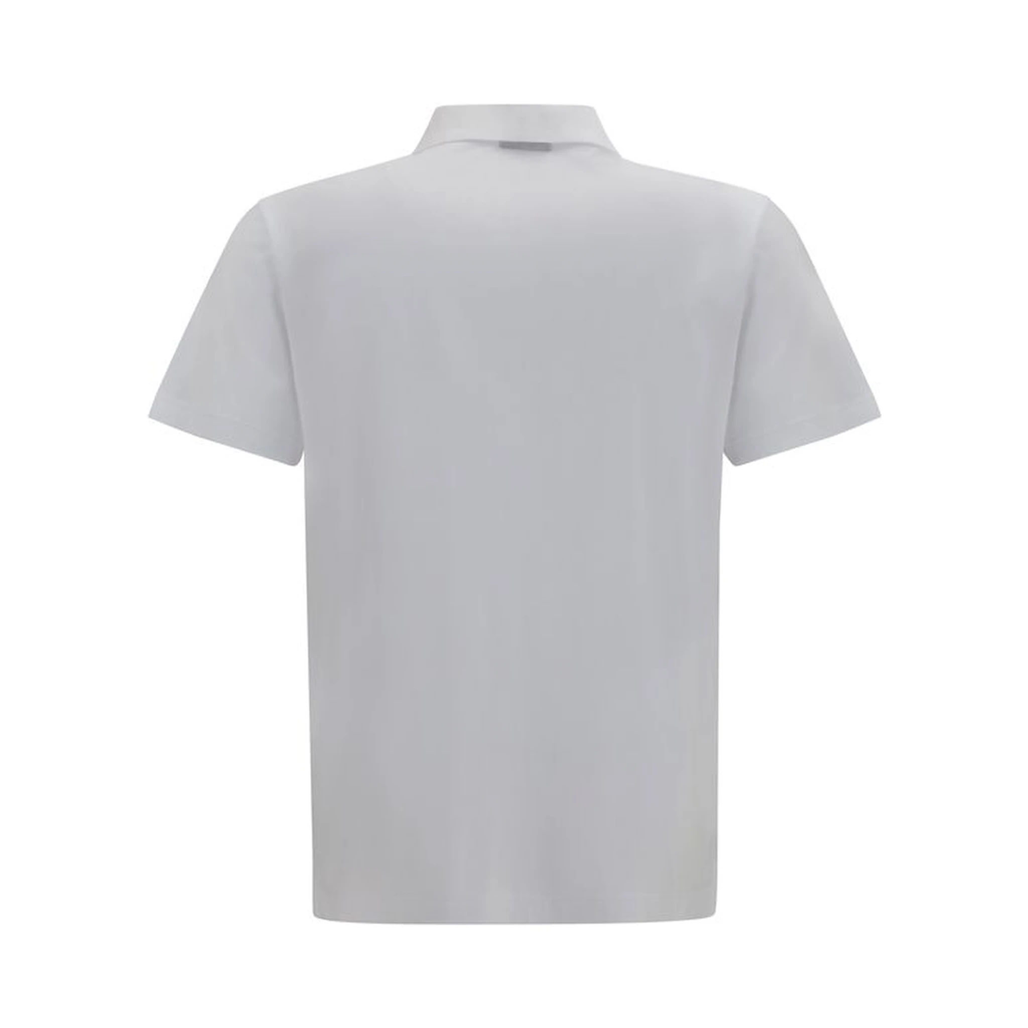 White Cotton Polo Shirt