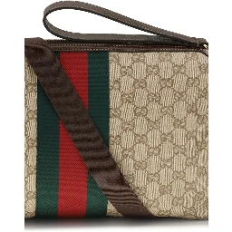 Beige Fabric Shoulder Bag