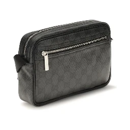 Black Fabric Shoulder Bag
