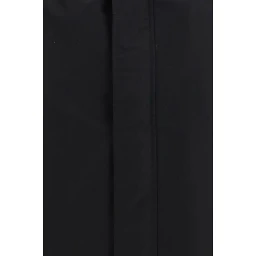 Black Cotton Full-Length Jacket