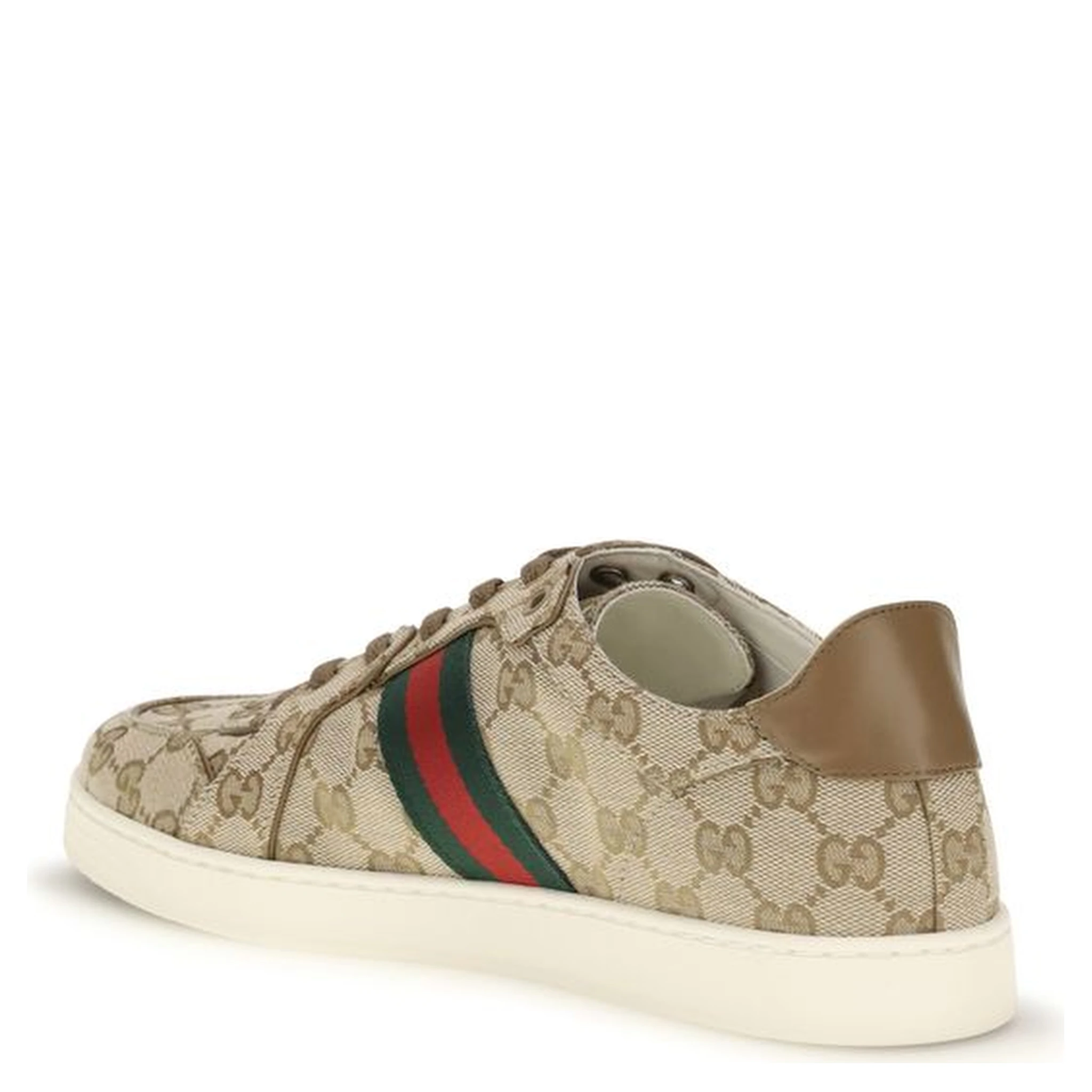 Beige Fabric Athletic Sneakers
