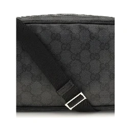 Black Fabric Shoulder Bag
