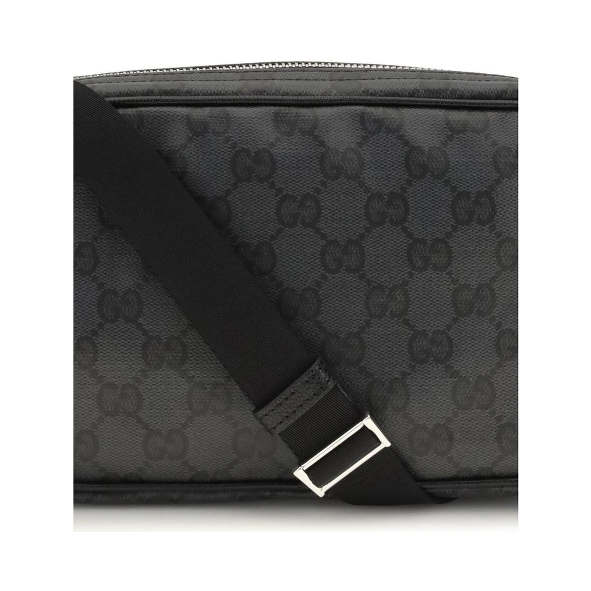Black Fabric Shoulder Bag