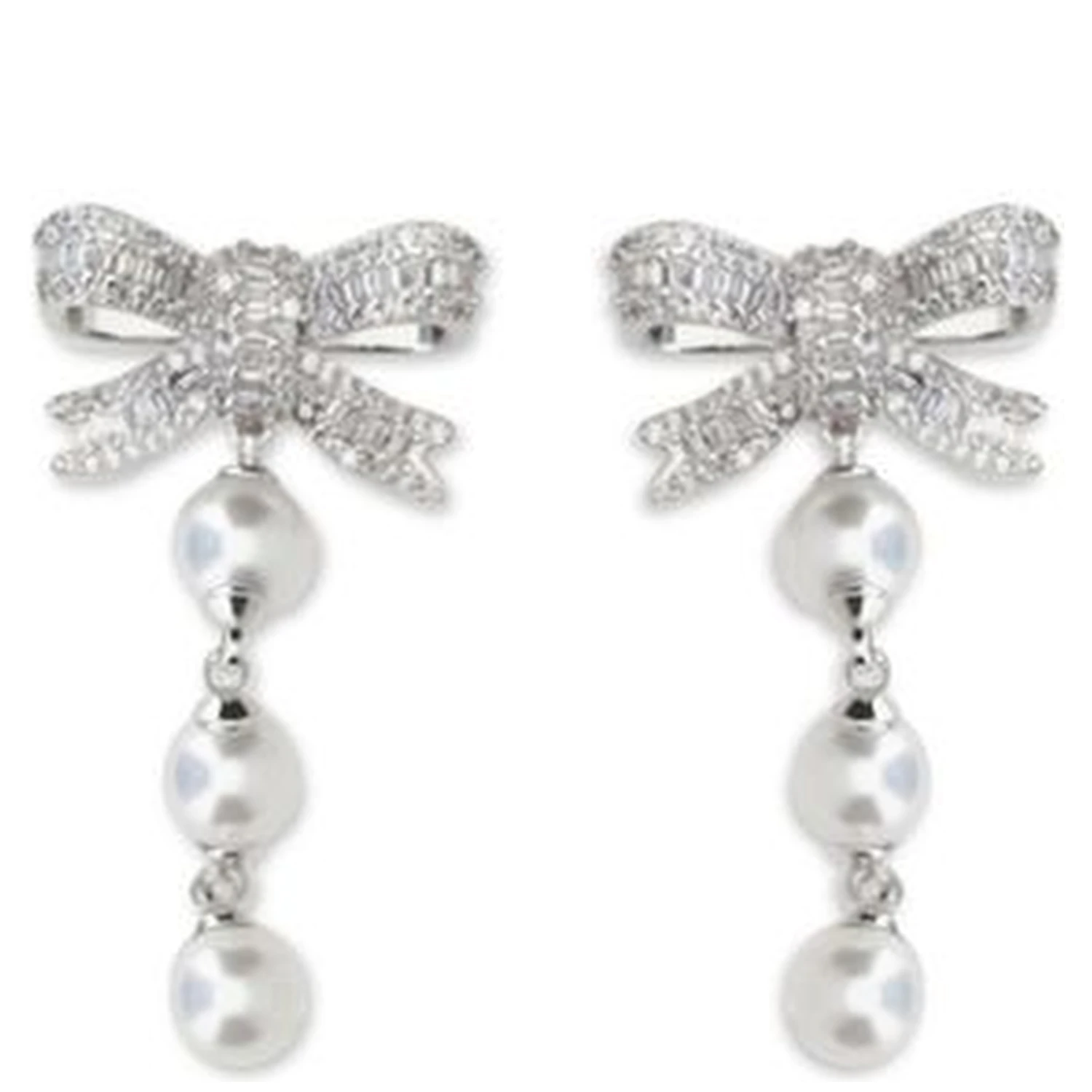 Silver Brass Earrings