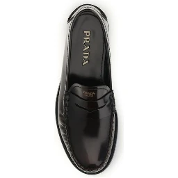 Brown Calf Leather Bos Taurus Slip-On Loafers