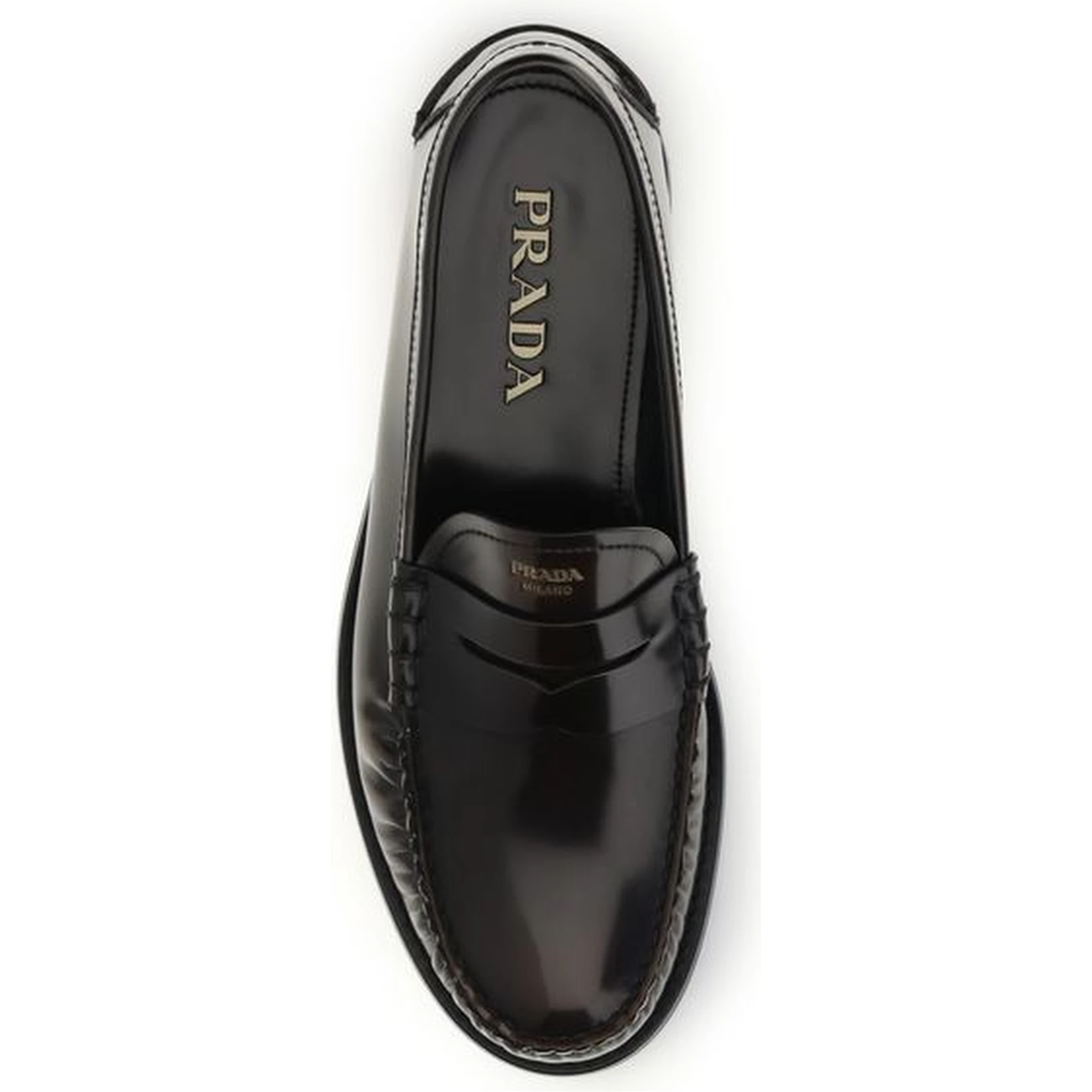 Brown Calf Leather Bos Taurus Slip-On Loafers