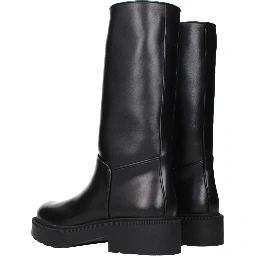 Black Leather Boots