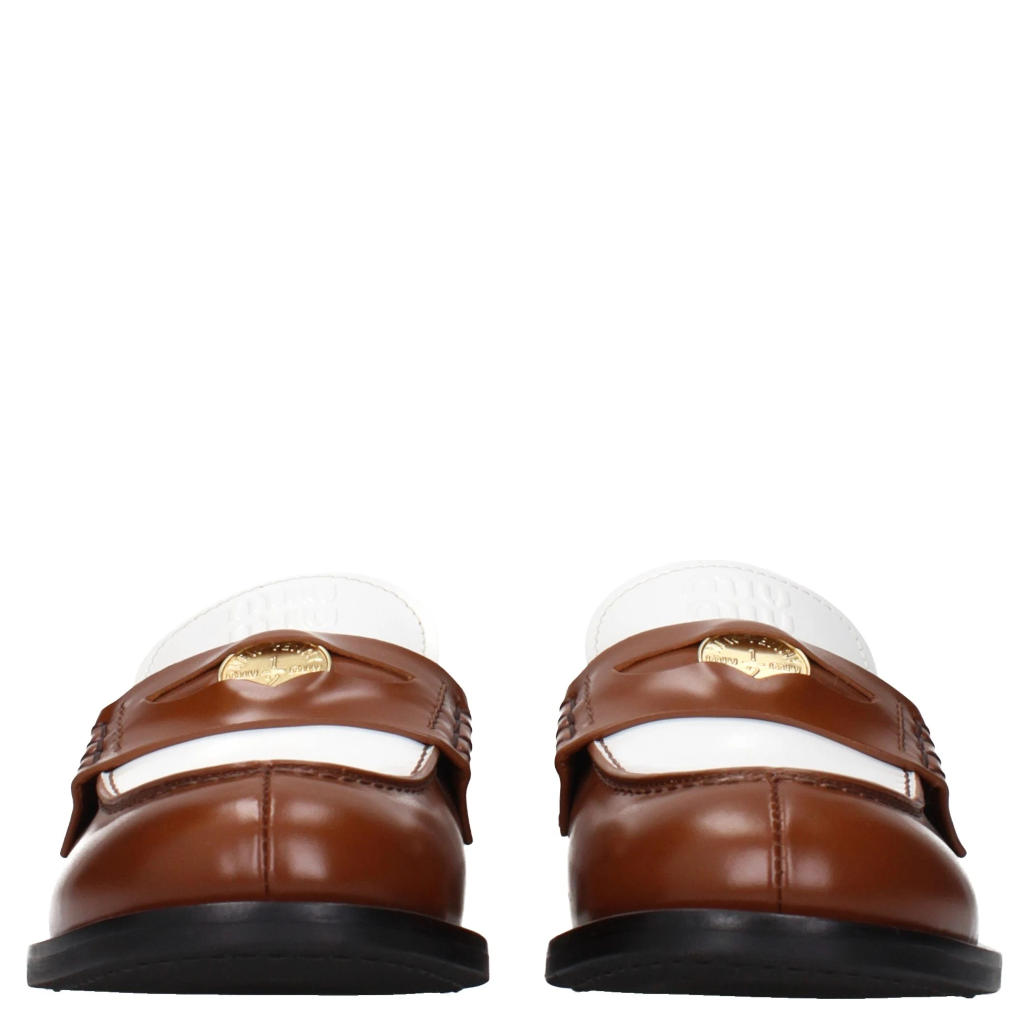 Brown Leather Slip-On Loafers