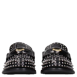 Black Leather Slip-On Loafers
