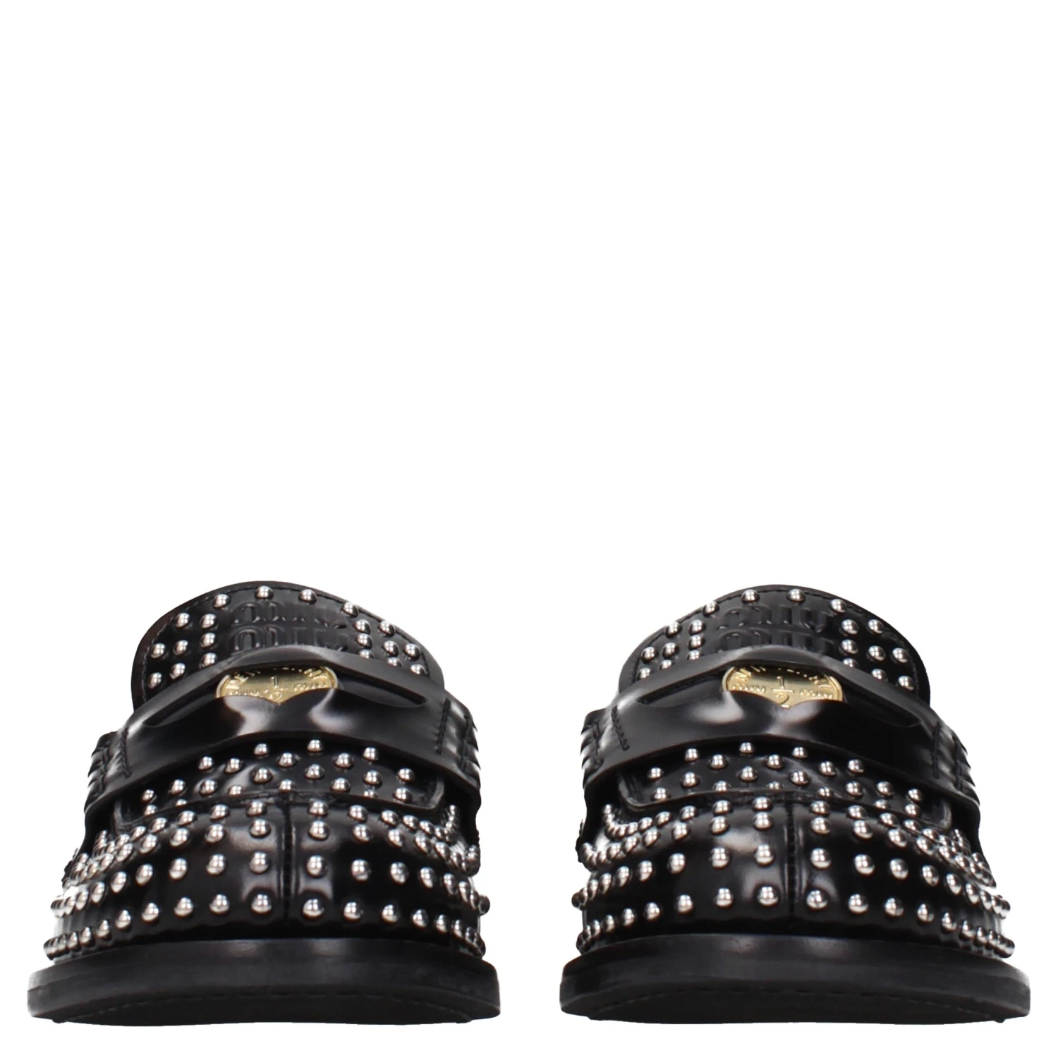 Black Leather Slip-On Loafers