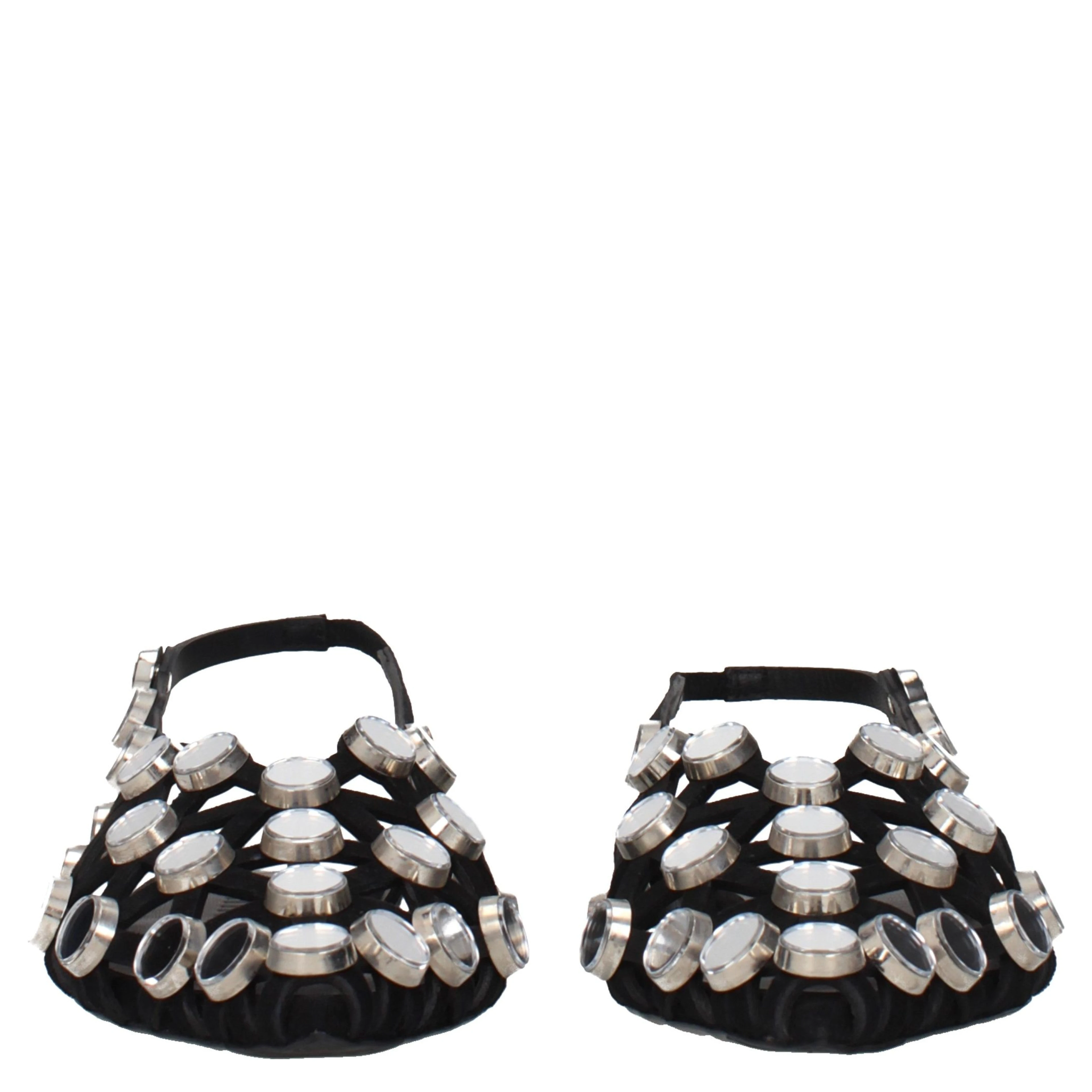 Black Leather Ballet Flats