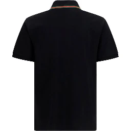 Black Cotton Polo Shirt
