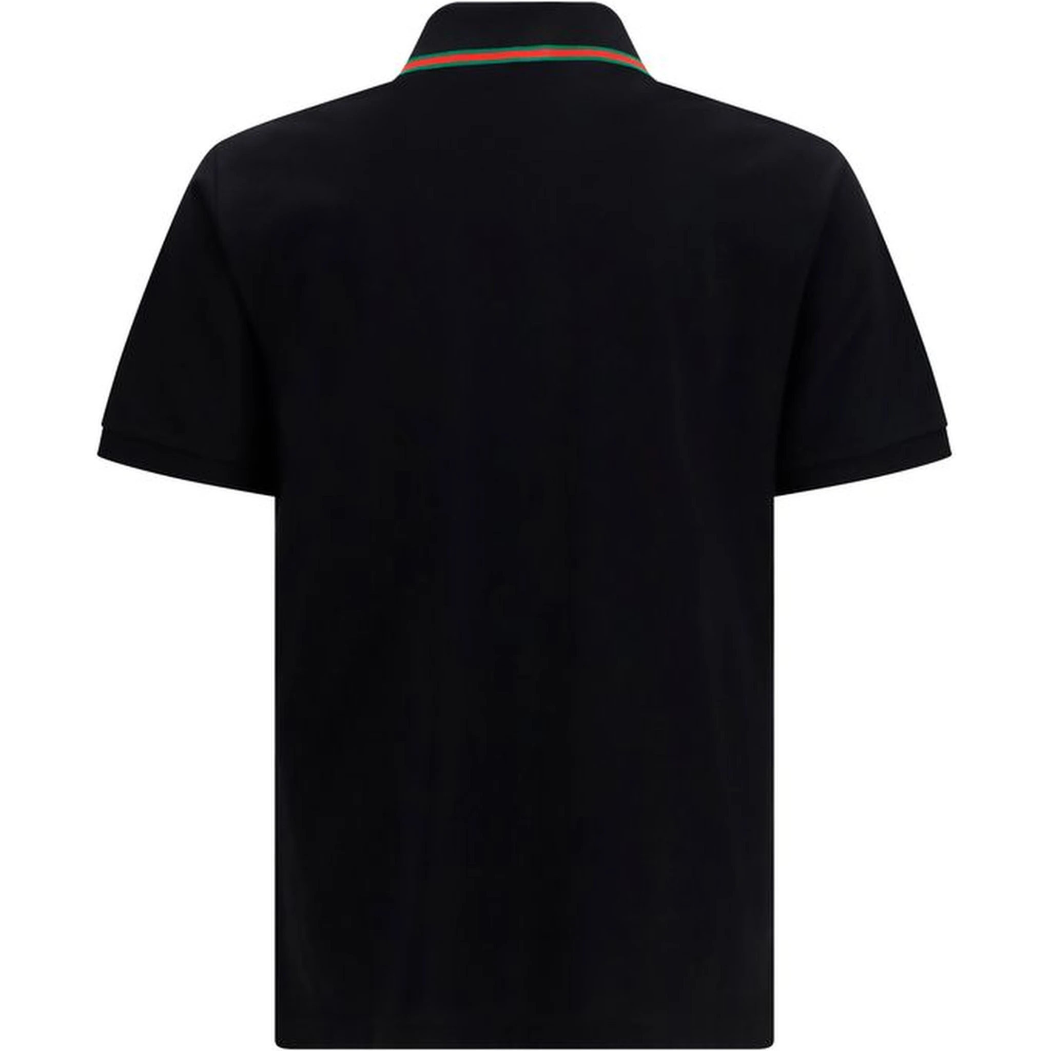 Black Cotton Polo Shirt
