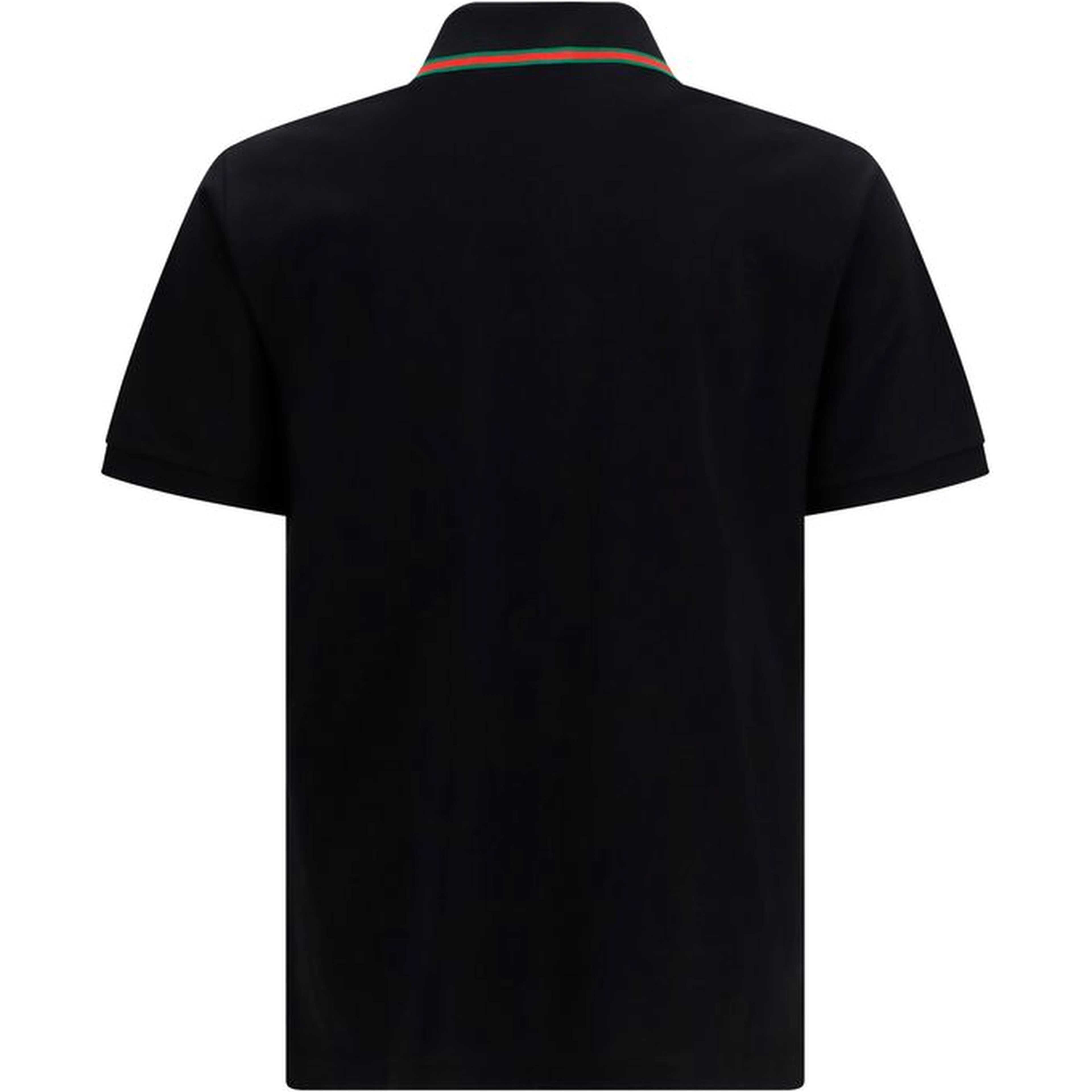 Black Cotton Polo Shirt