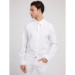 White Cotton Dress Shirt