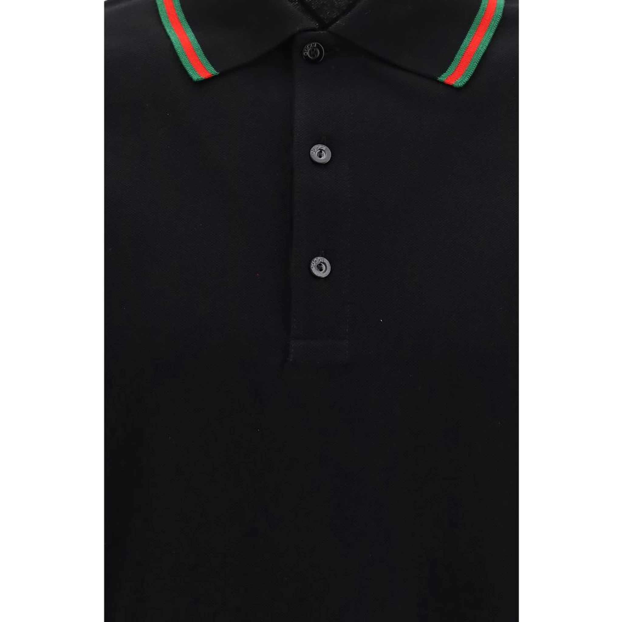 Black Cotton Polo Shirt
