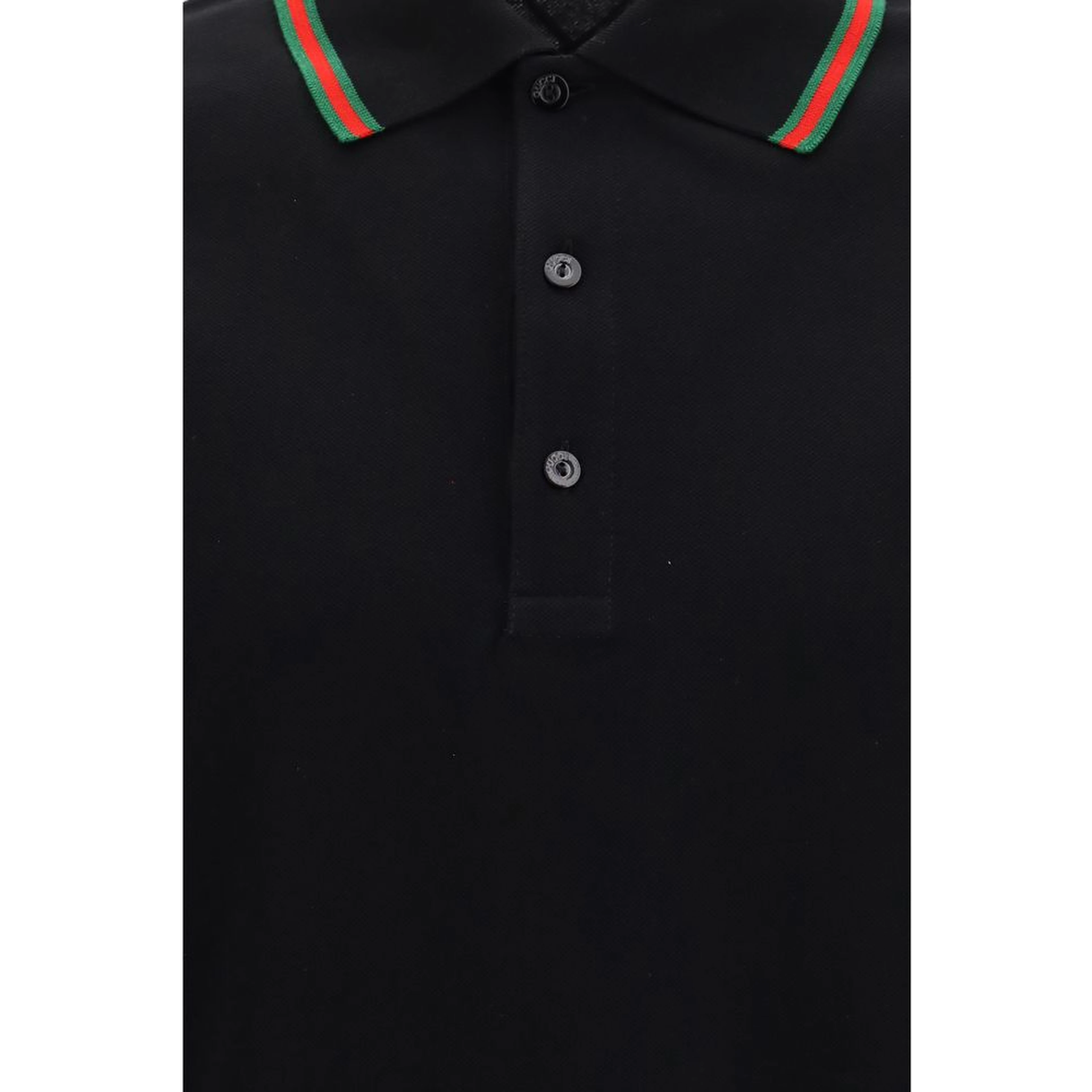 Black Cotton Polo Shirt