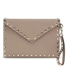 Beige Calf Leather Bos Taurus Wallet