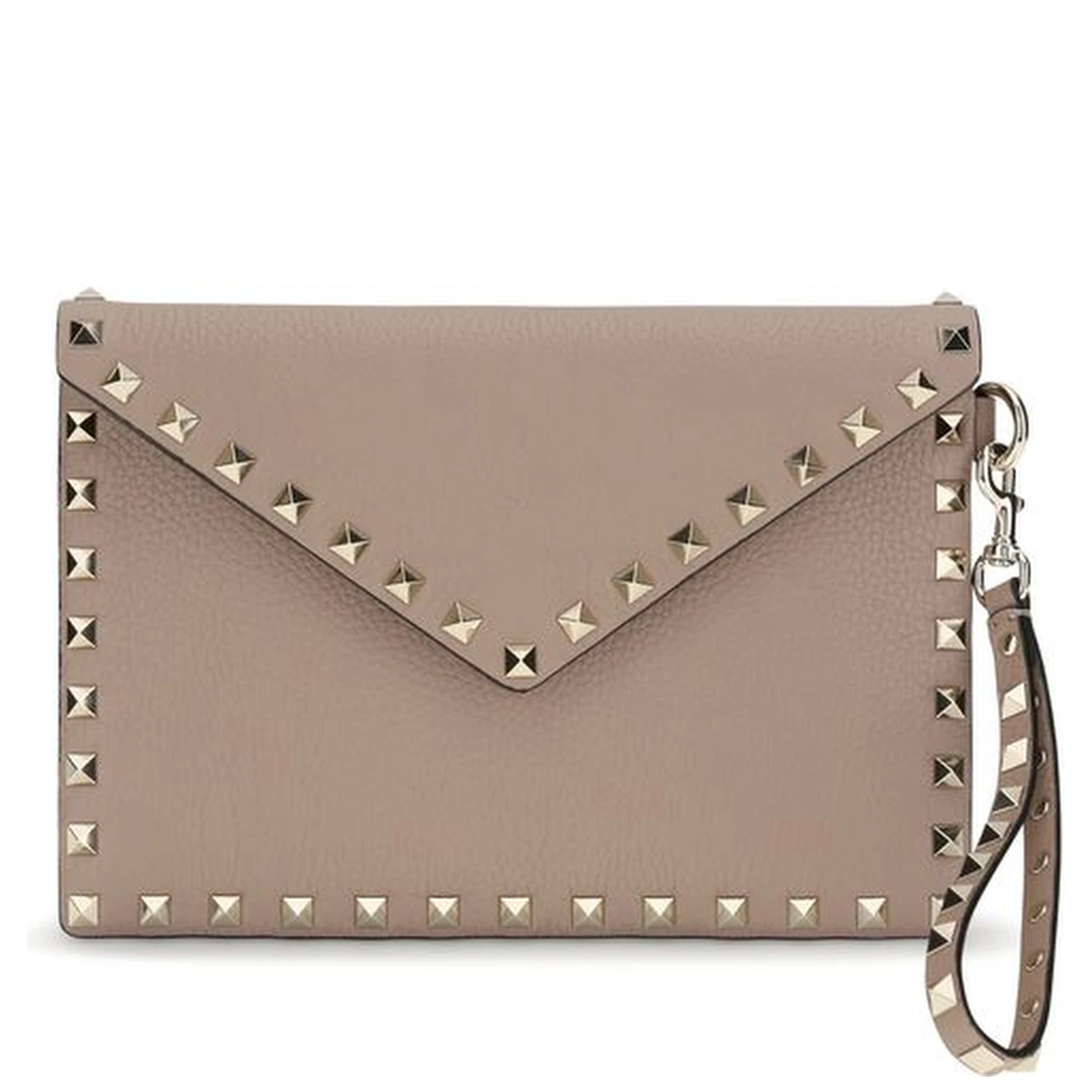 Beige Calf Leather Bos Taurus Wallet
