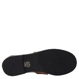 Brown Leather Slip-On Loafers