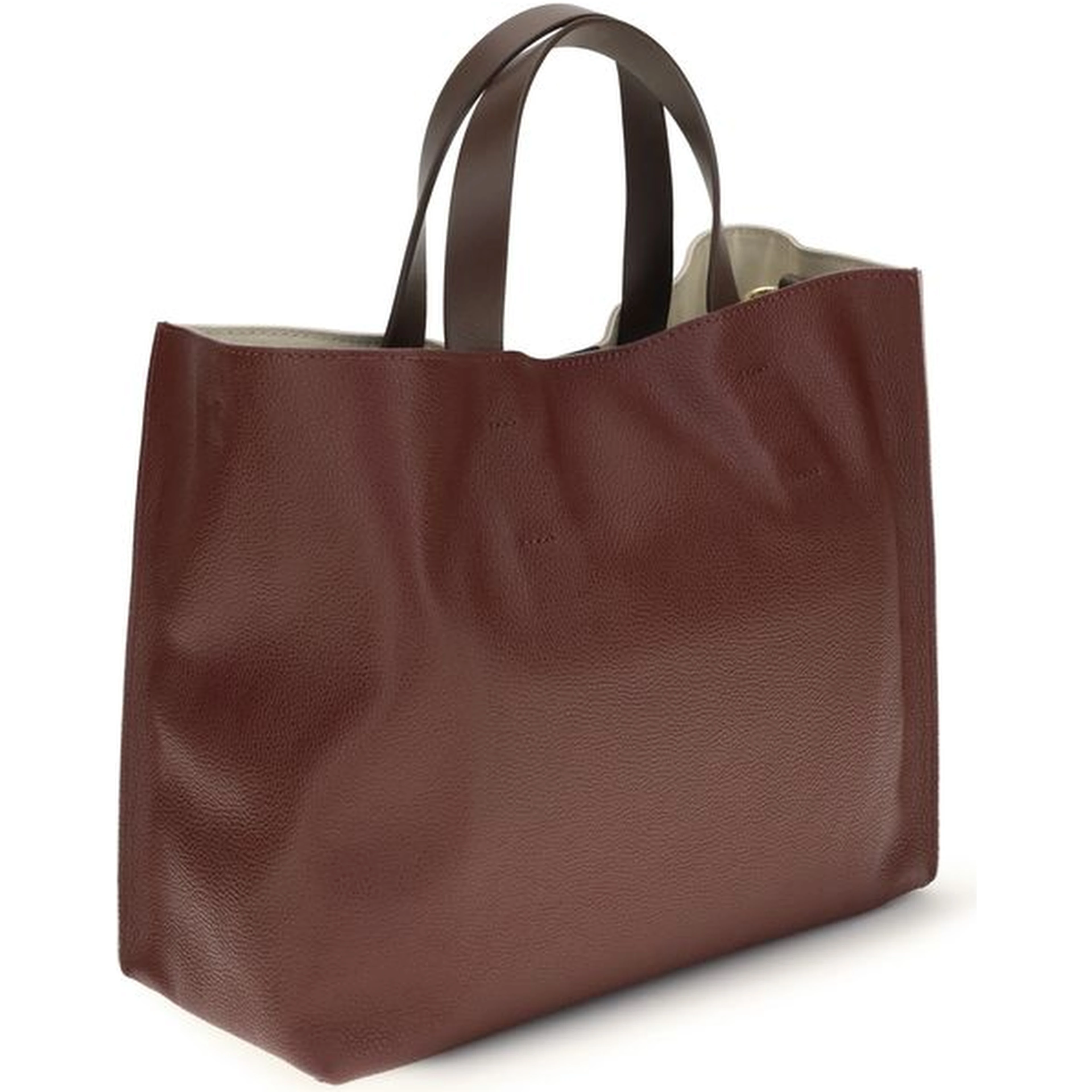Beige Calf Leather Bos Taurus Shoulder Bag