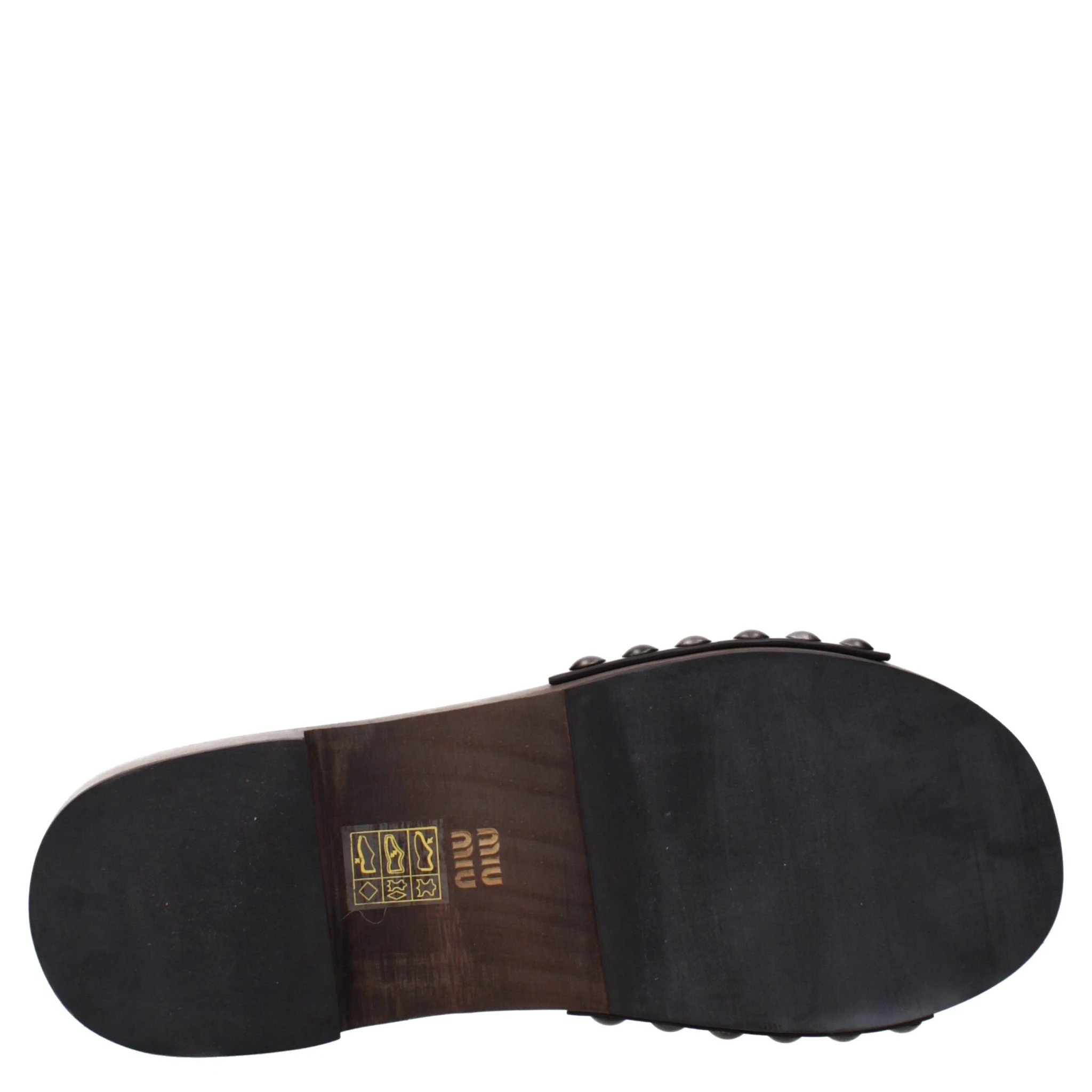 Black Leather Slippers