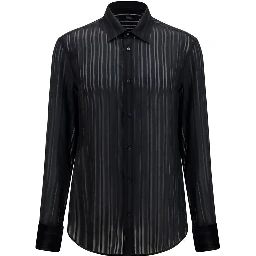 Black Silk Dress Shirt