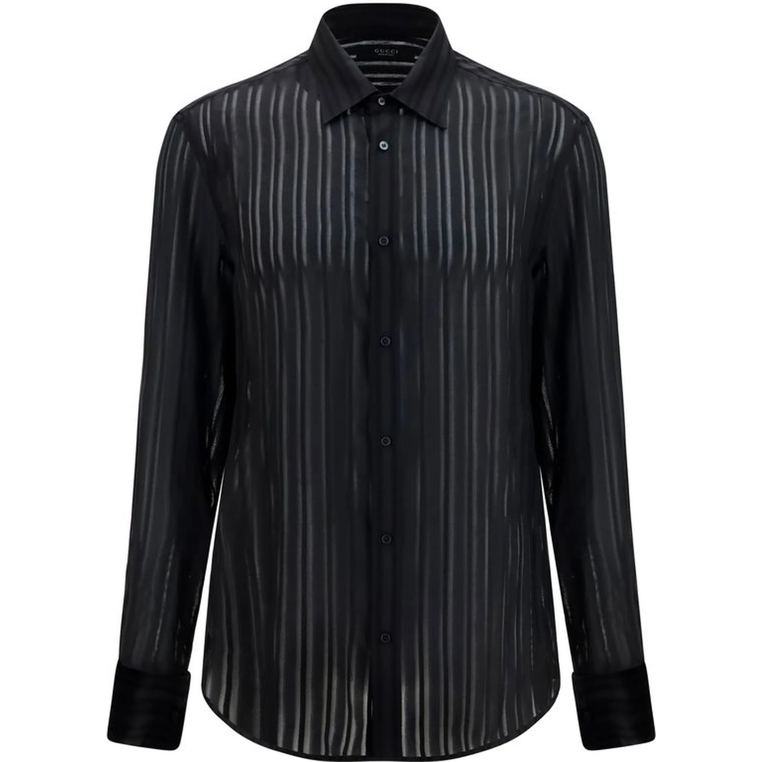 Black Silk Dress Shirt