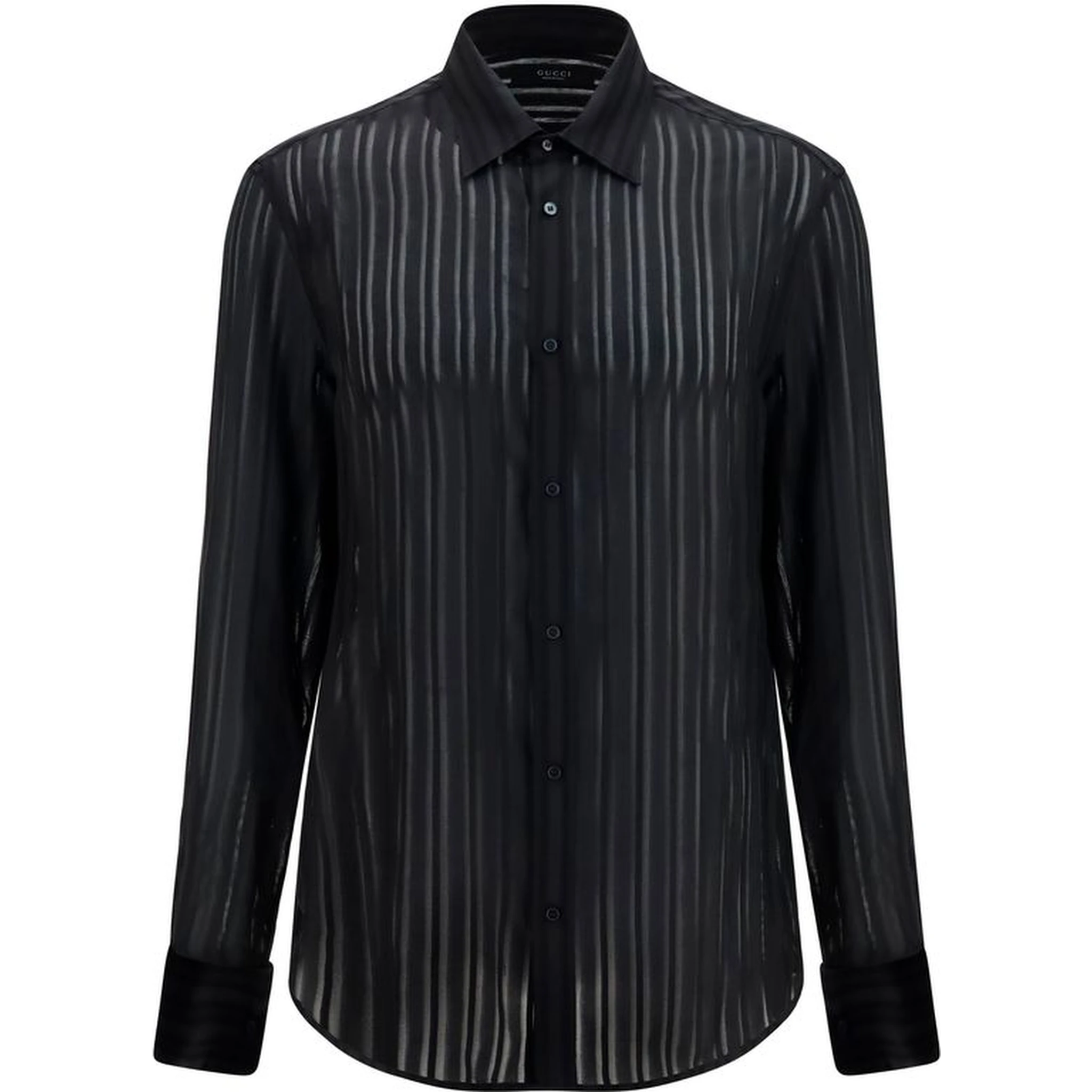 Black Silk Dress Shirt