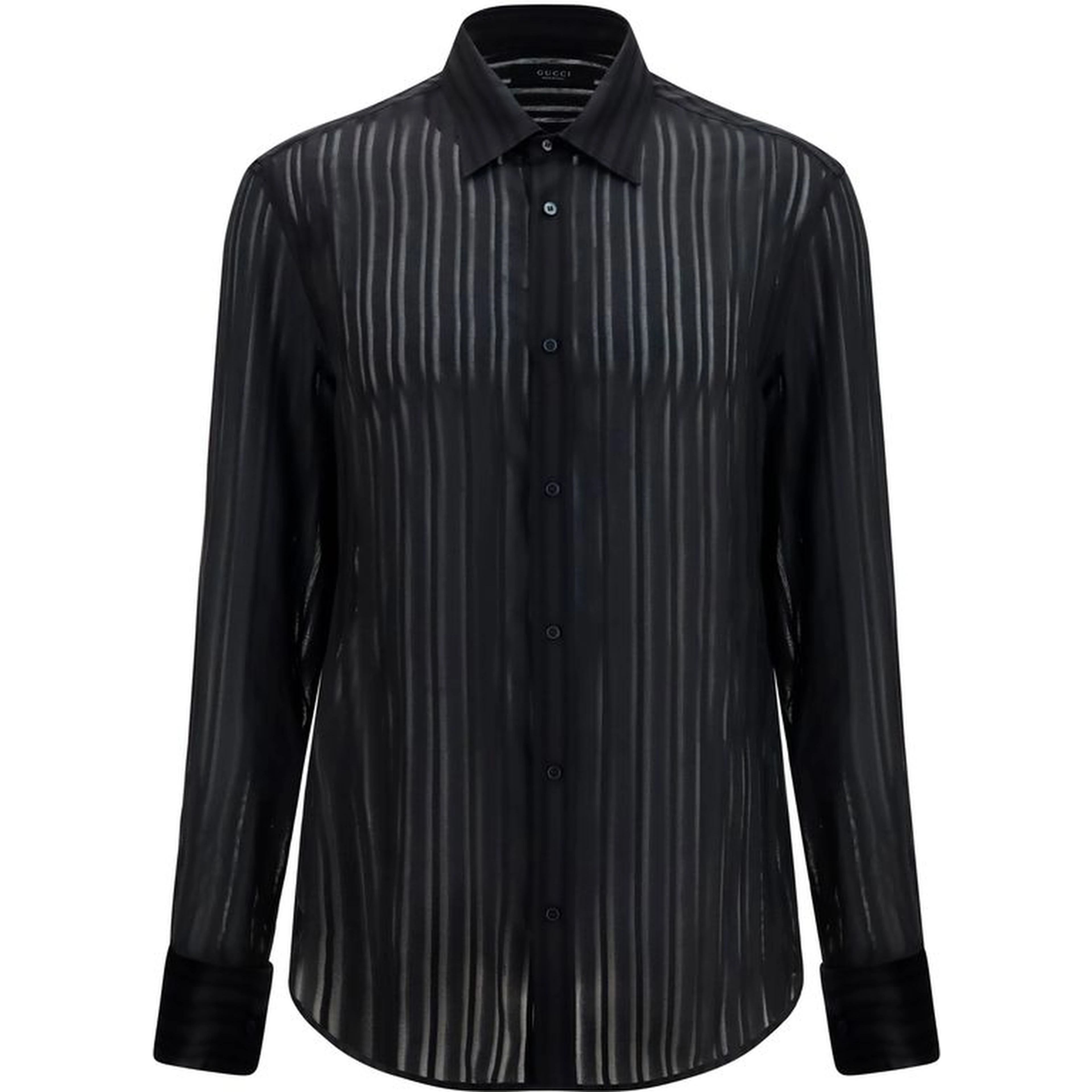 Black Silk Dress Shirt