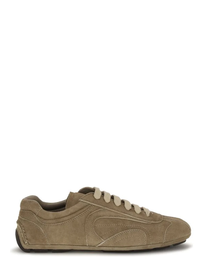 Brown Calf Leather Bos Taurus Athletic Sneakers