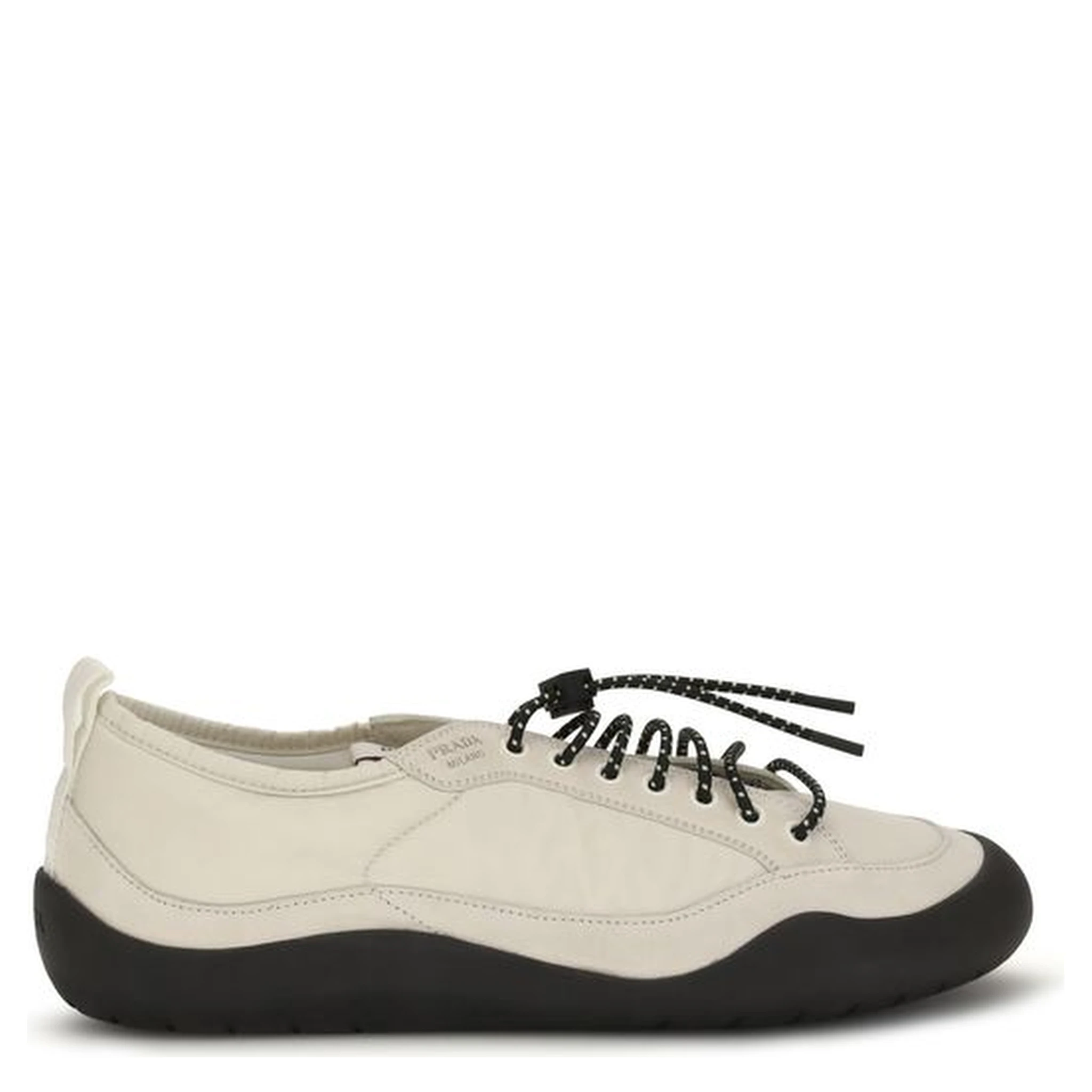 Beige Fabric Athletic Sneakers