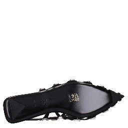 Black Leather Ballet Flats