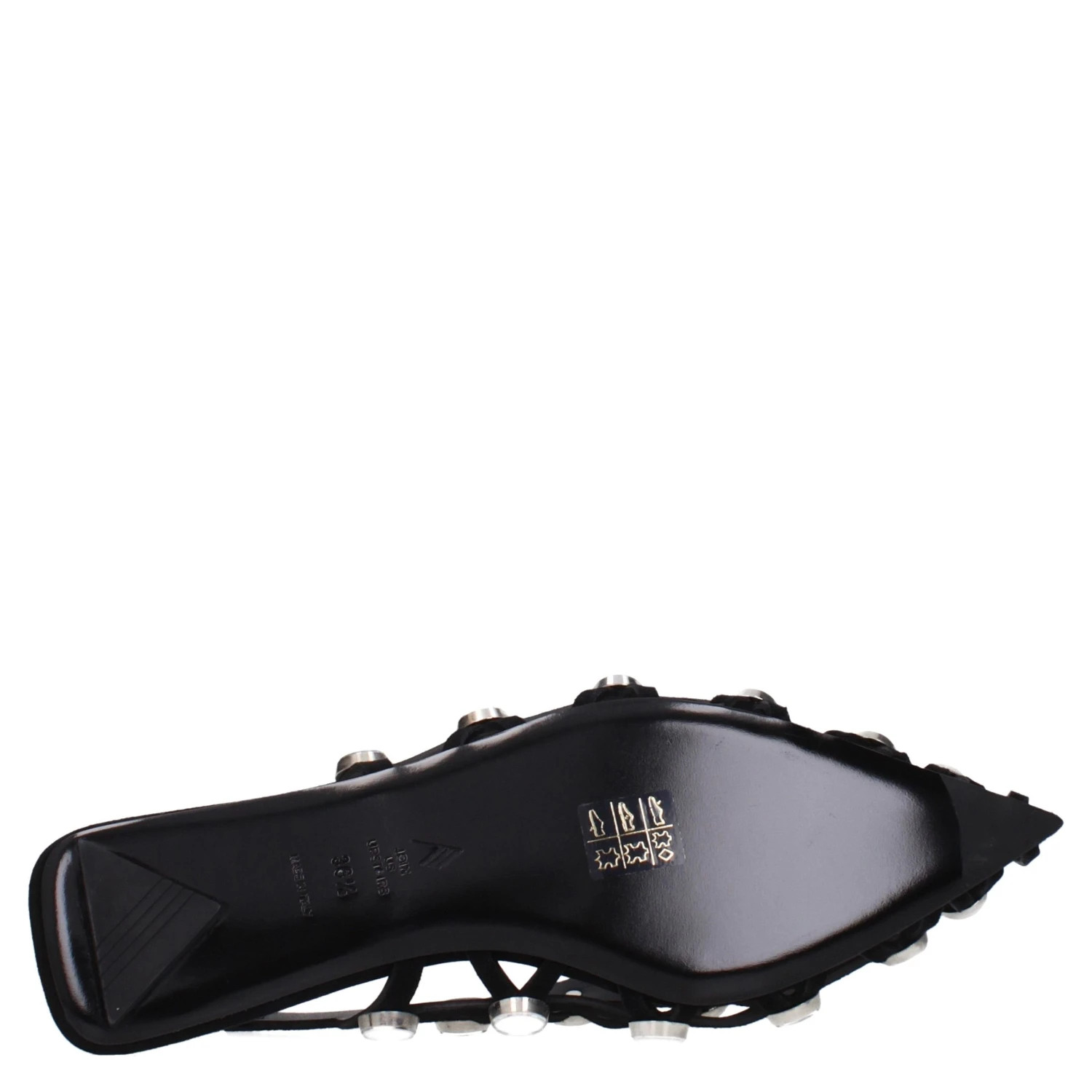 Black Leather Ballet Flats