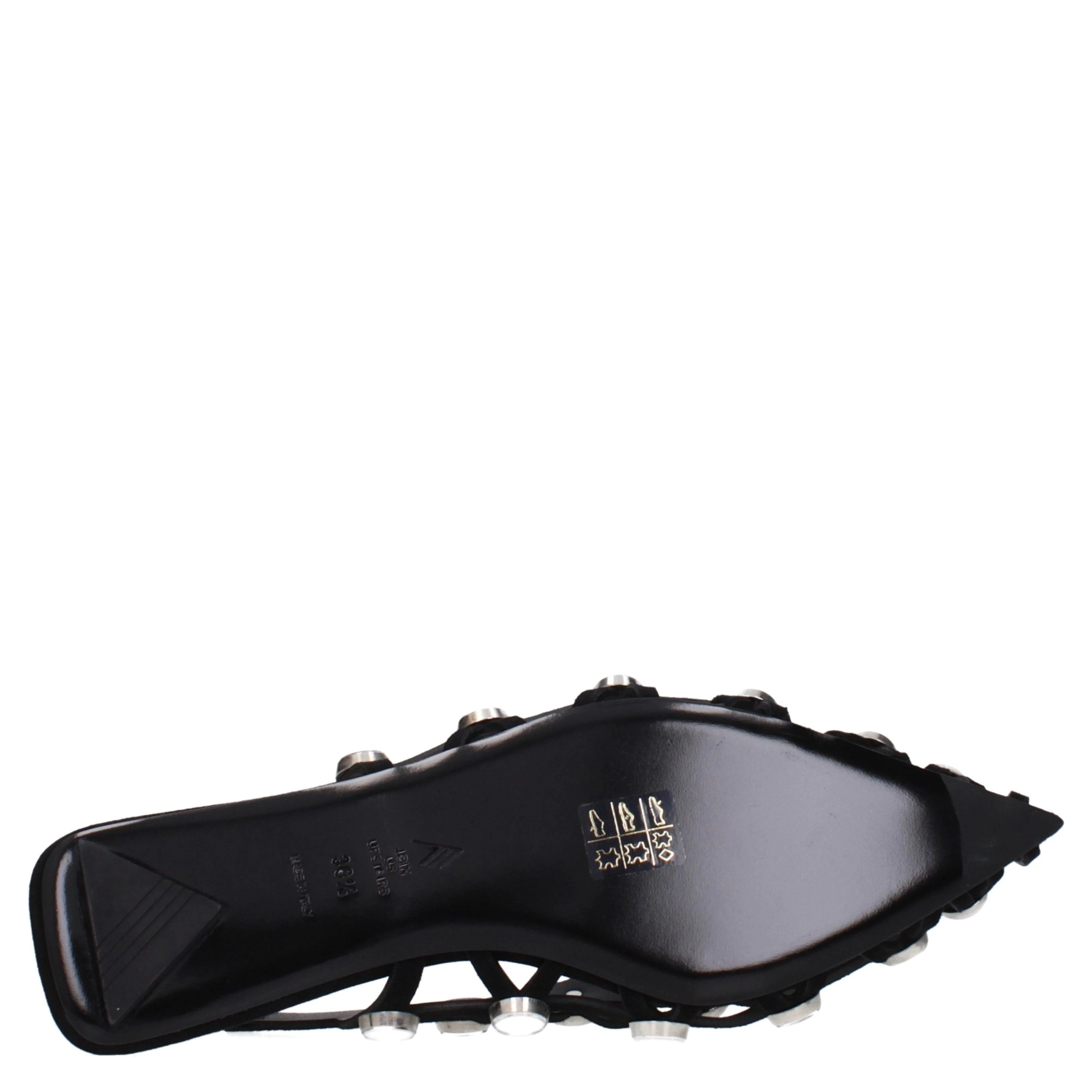 Black Leather Ballet Flats
