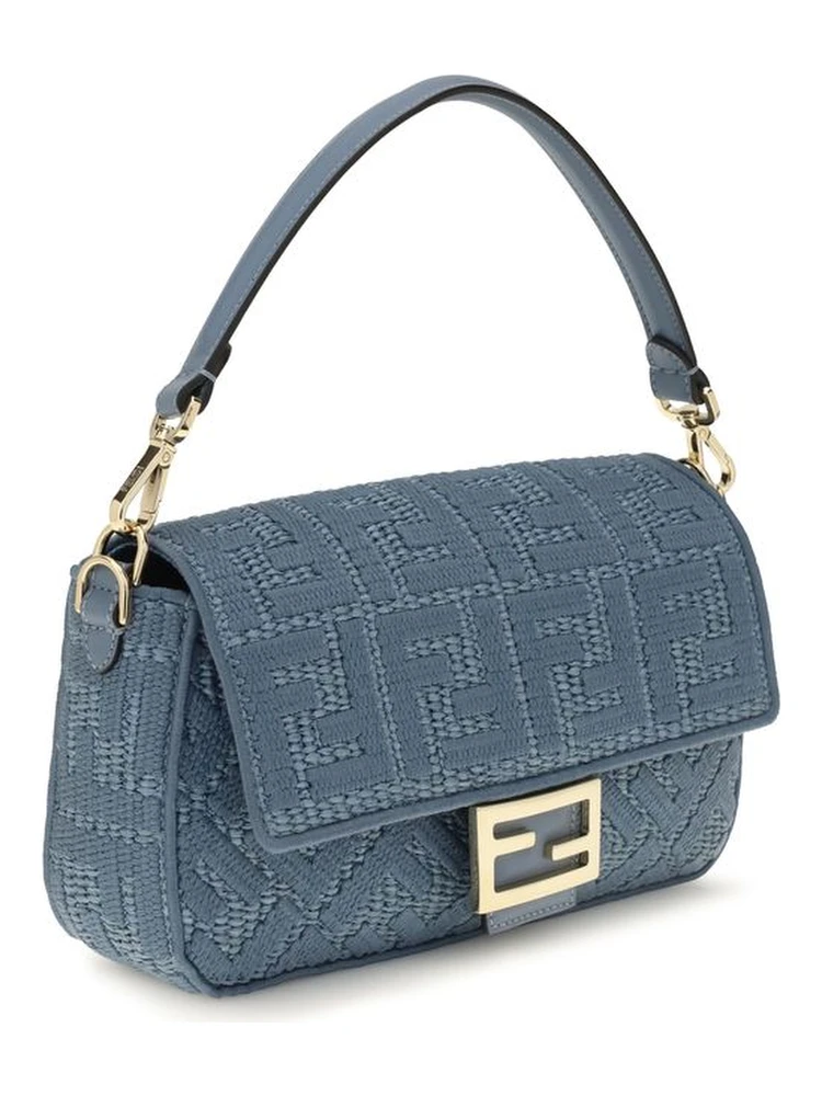 Blue Raffia Shoulder Bag alternative
