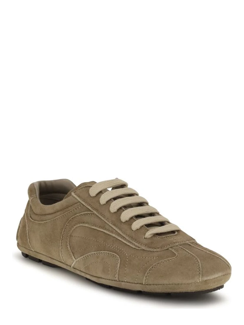 Brown Calf Leather Bos Taurus Athletic Sneakers