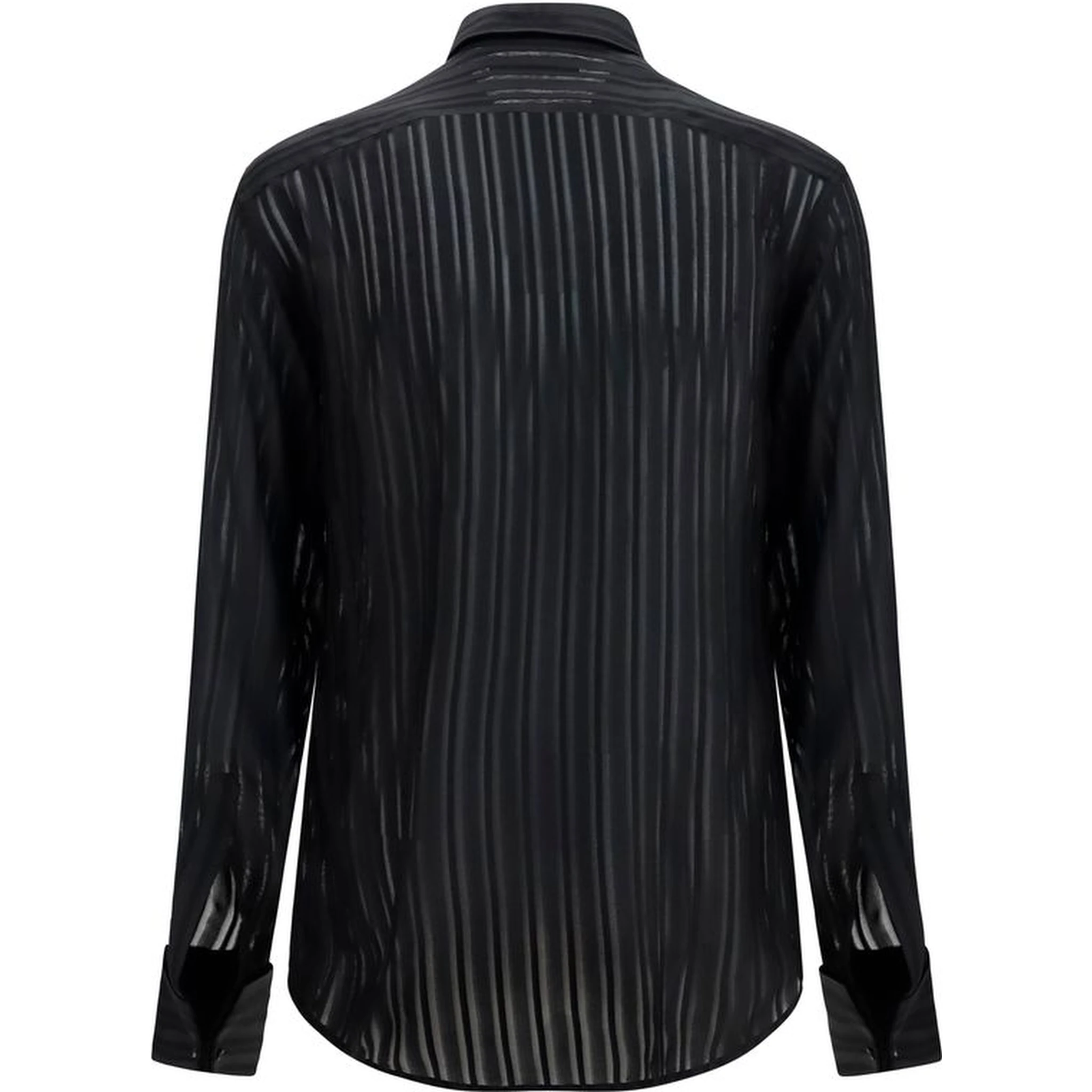 Black Silk Dress Shirt