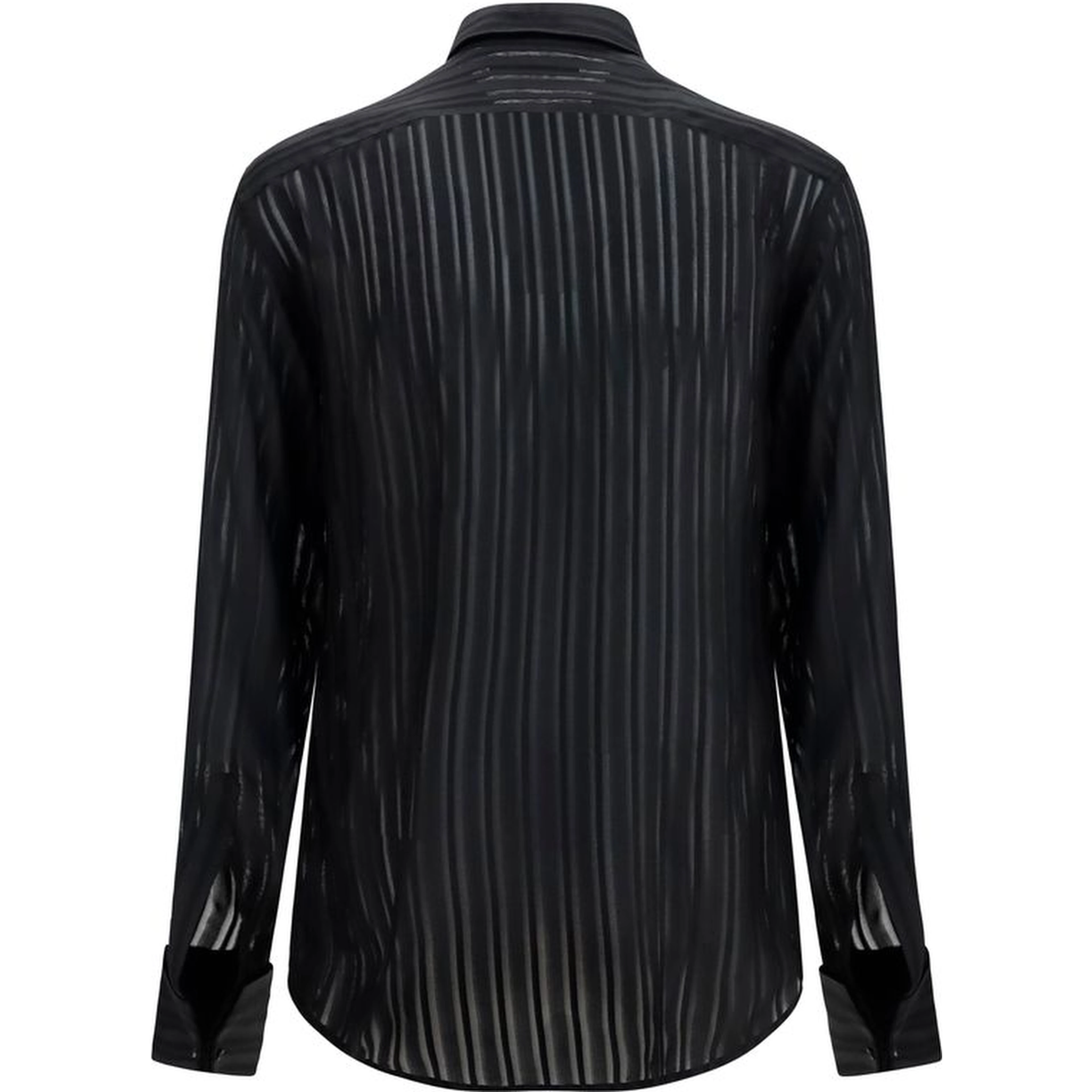Black Silk Dress Shirt