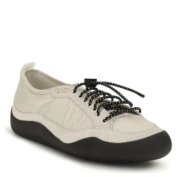 Beige Fabric Athletic Sneakers