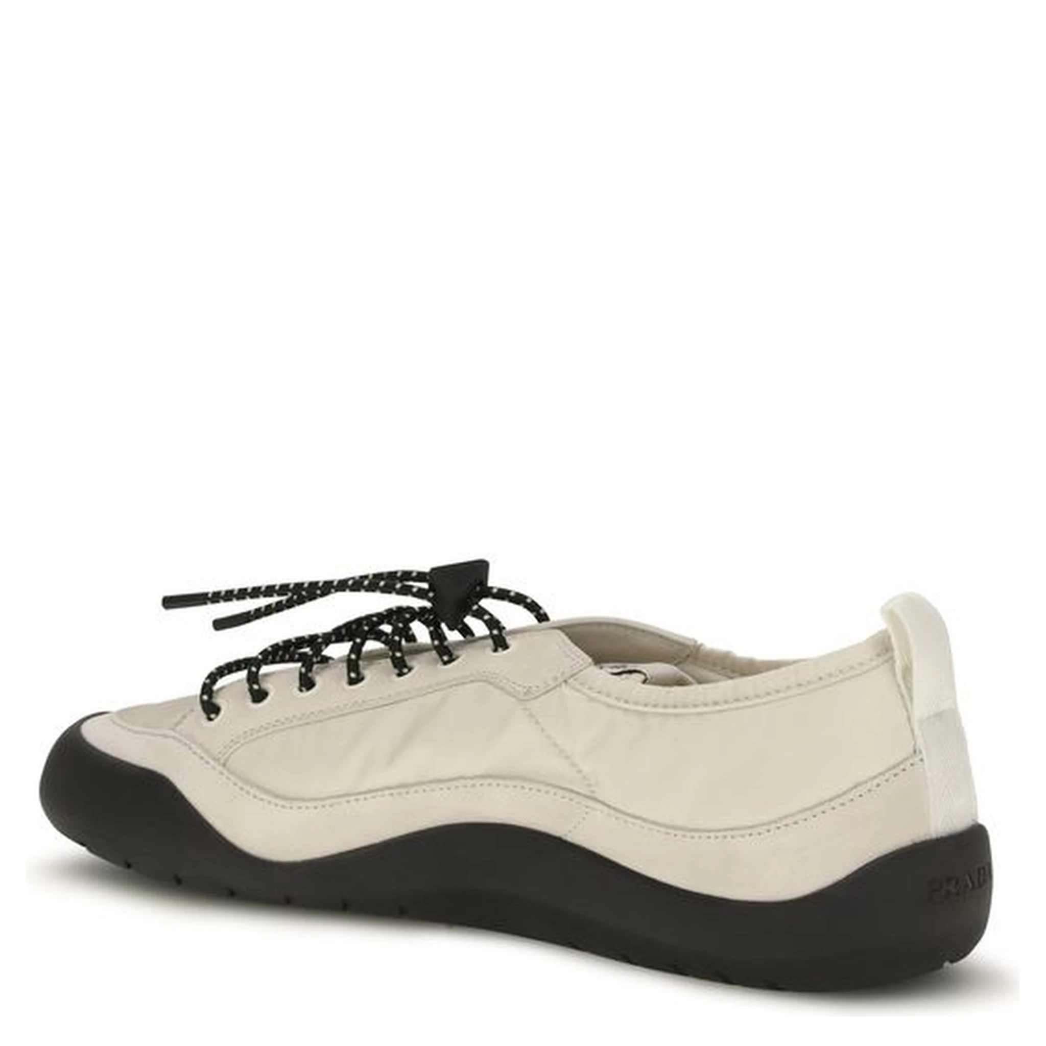 Beige Fabric Athletic Sneakers